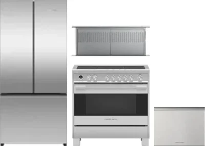 4 Piece Package Includes Refrigerator, Range, Hood And Dishwasher